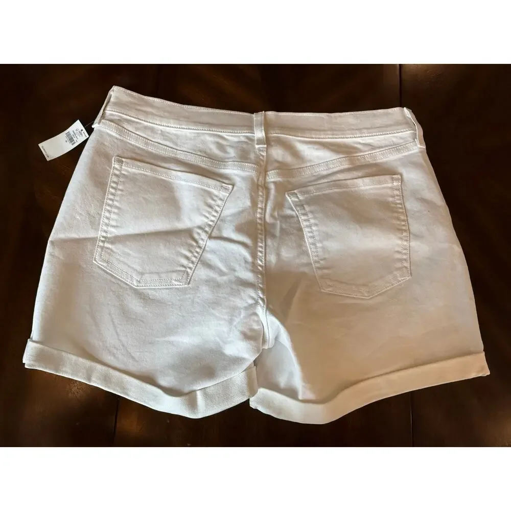 Lot of 3 Old Navy High Rise Pixie Shorts Sze 10 L White Summer Casual Travel NWT - Picture 5 of 13